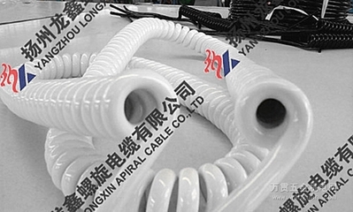 白色螺旋电缆3*2.5产品 - 龙鑫 - 螺旋电缆工厂店 - 万贯五金机电网